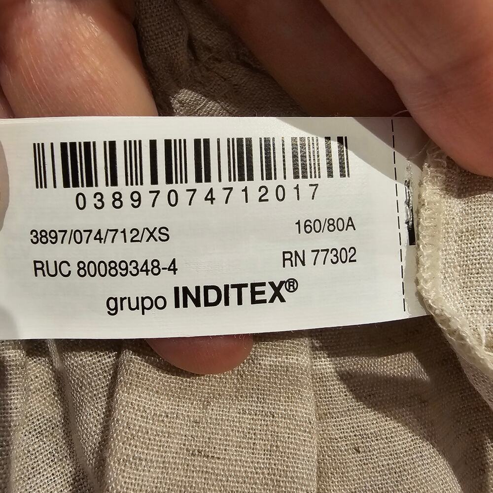 Zara XS Linen Blend Peplum Cami Top Cottagecore Coquette Romantic Milkmaid - Picture 7 of 13